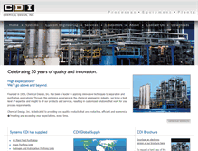 Tablet Screenshot of chemicaldesign.com